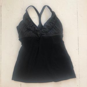 Black/ grey lulu top